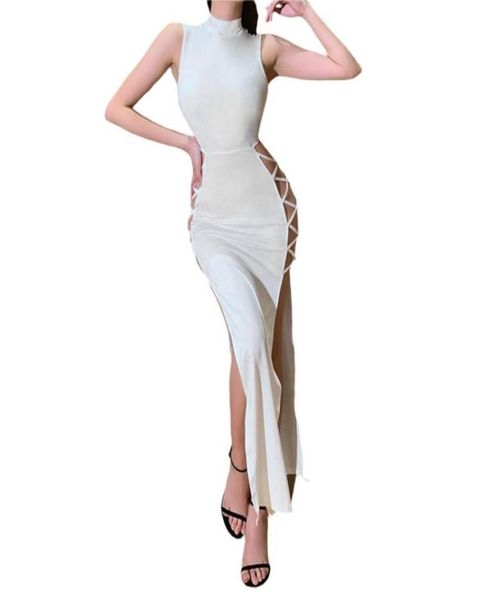 casual dresses women summer long skirt solid color mock neck sleeveless hollow slit dress with cross straps for ladies2863437, Black;gray
casual dresses women summer long skirt solid color mock neck sleeveless hollow slit dress with cross straps for ladies2863437, Black;gray