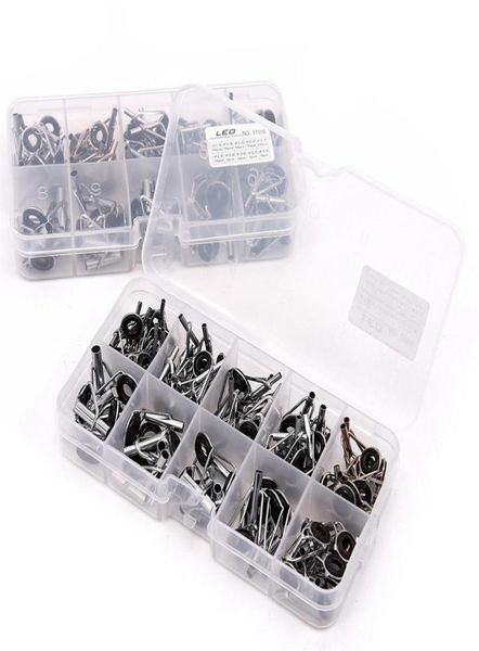 80pcs rings fishing rod guide tip set repair kit diy eye rings for fishing rods stainless steel frames with box fishing tackle214f4434090
80pcs rings fishing rod guide tip set repair kit diy eye rings for fishing rods stainless steel frames with box fishing tackle214f4434090