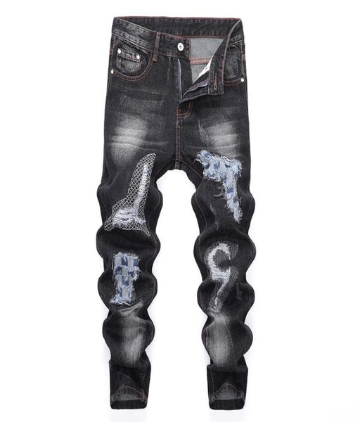 embroidery men039s slim fit stretch jeans autumn and winter new washed frayed embroidered tiger alphabet jeans designer trouser7976781, Blue
embroidery men039s slim fit stretch jeans autumn and winter new washed frayed embroidered tiger alphabet jeans designer trouser7976781, Blue