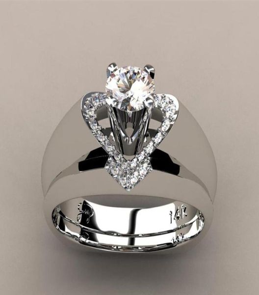 new creative heartshaped diamond ring female european and american fashion generous engagement ring set ring whole2981364, Silver
new creative heartshaped diamond ring female european and american fashion generous engagement ring set ring whole2981364, Silver