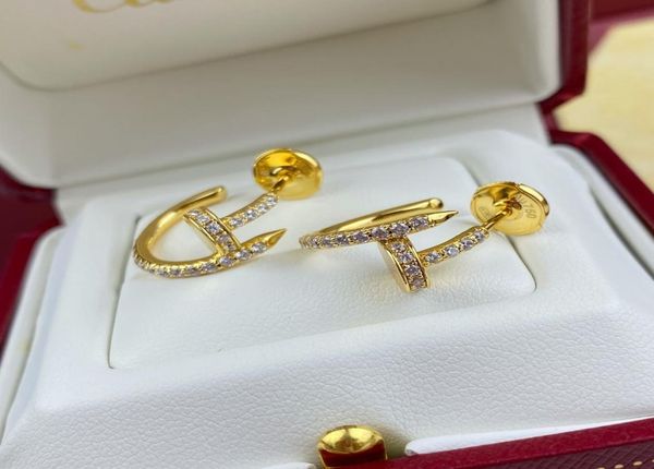 nail earring diamond stud for women earrings 925 silver 18k stud gilded studs counter quality with box diamonds anniversary gift 04416049, Golden;silver
nail earring diamond stud for women earrings 925 silver 18k stud gilded studs counter quality with box diamonds anniversary gift 04416049, Golden;silver