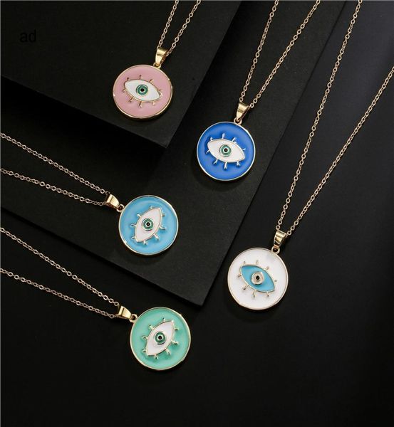 new popular ins style 5 colors enamel evil eye pendant necklace fashion women jewelry6369080, Silver
new popular ins style 5 colors enamel evil eye pendant necklace fashion women jewelry6369080, Silver