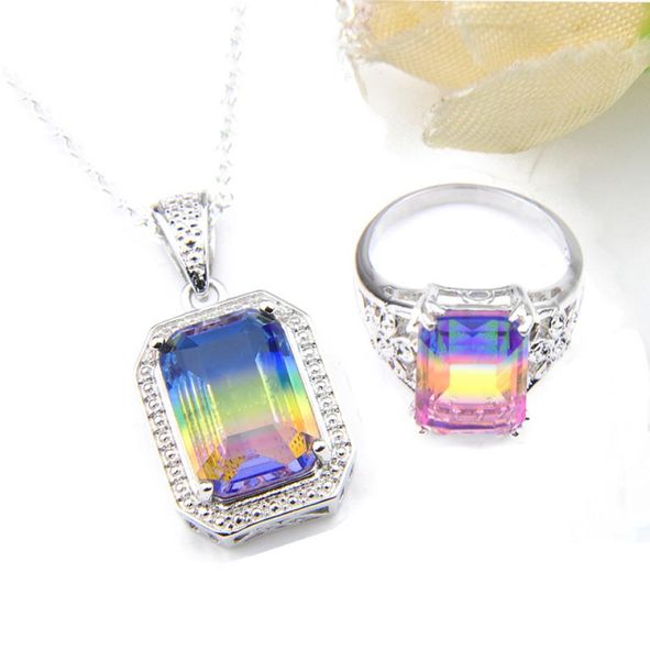 2pcsset new wedding party pendant ring jewelry set bi colored tourmaline 925 sterling silver necklace lady exquisite sets5850952
2pcsset new wedding party pendant ring jewelry set bi colored tourmaline 925 sterling silver necklace lady exquisite sets5850952