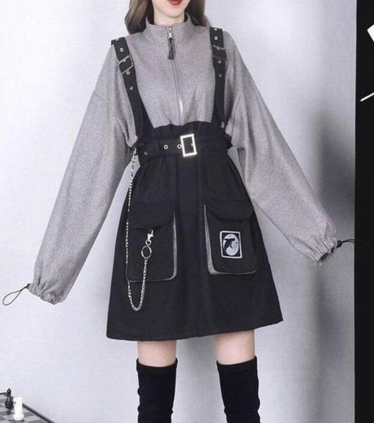 2020 retro vintage women gothic girls punk mini dress high waist long sleeve hat collar gry black lolita plus size jurken6471845, Black;gray
2020 retro vintage women gothic girls punk mini dress high waist long sleeve hat collar gry black lolita plus size jurken6471845, Black;gray