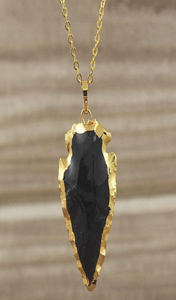 black obsidian arrowhead arrow pendant charms with gold plated edges bail black arrowheads agate druzy quartz pendant sd48319343880, Bronze;silver 
black obsidian arrowhead arrow pendant charms with gold plated edges bail black arrowheads agate druzy quartz pendant sd48319343880, Bronze;silver