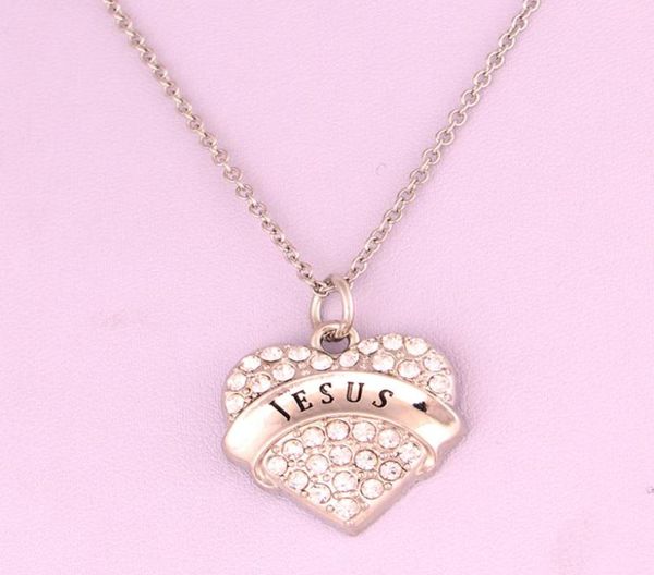 letter jesus heart crystal charm pendant necklace link chain rhodium plated zinc for women men jewelry gifts necklaces4947706, Silver 
letter jesus heart crystal charm pendant necklace link chain rhodium plated zinc for women men jewelry gifts necklaces4947706, Silver
