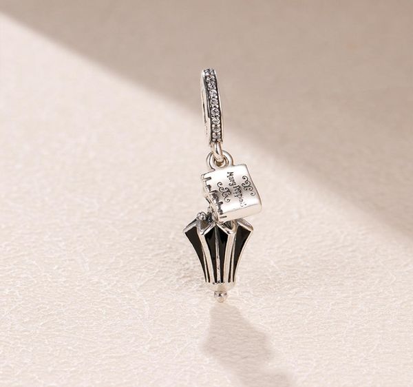 925 sterling silver mary poppins' umbrella charm bead with enamel fit european charm bracelet & necklace6496801, Black
925 sterling silver mary poppins' umbrella charm bead with enamel fit european charm bracelet & necklace6496801, Black