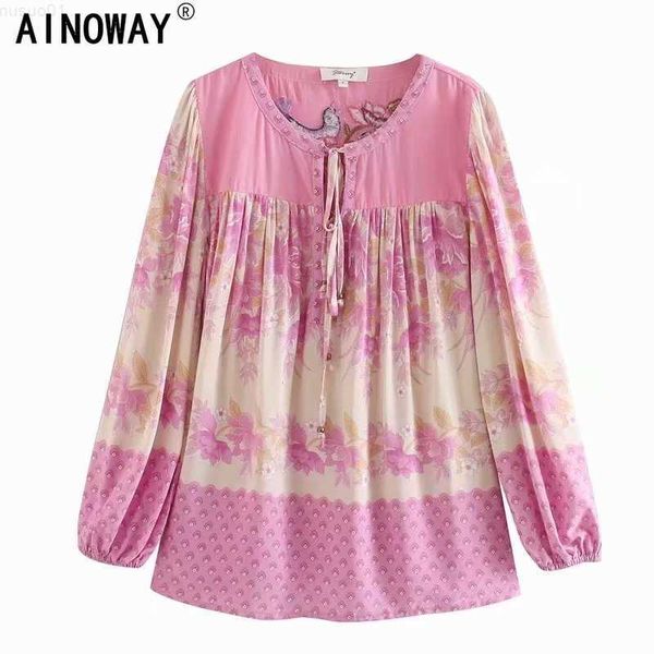women's blouses shirts vintage chic women rayon cotton beach bohemian pink floral print embroidery blouse shirt ruffles sleeve loose bo, White
women's blouses shirts vintage chic women rayon cotton beach bohemian pink floral print embroidery blouse shirt ruffles sleeve loose bo, White