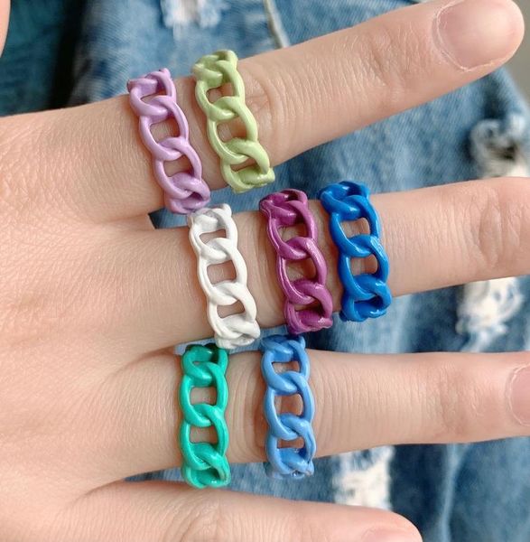 trendy handmade geometric hollow irregular chain ring colorful open metal rings for women girls jewelry7576134, Silver
trendy handmade geometric hollow irregular chain ring colorful open metal rings for women girls jewelry7576134, Silver