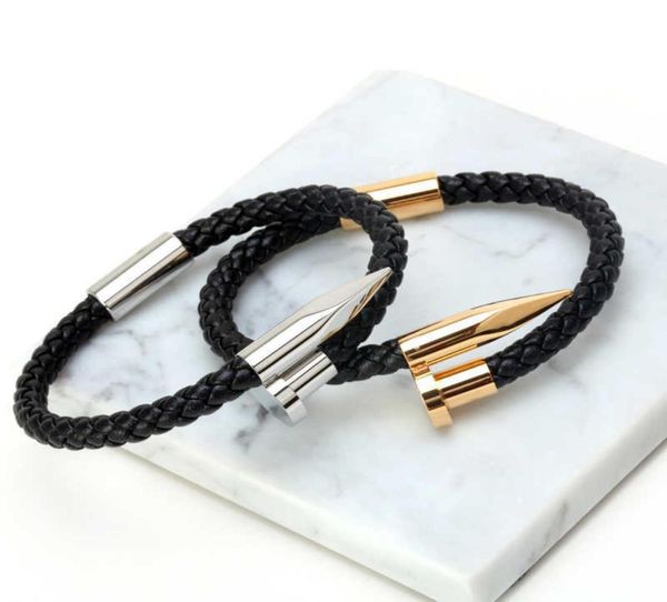mcllroy bracelets men brackelts bangles pulseiras 6mm weave genuine leather nail bracelet charm love cuff bracelet masculina3574288, Golden;silver
mcllroy bracelets men brackelts bangles pulseiras 6mm weave genuine leather nail bracelet charm love cuff bracelet masculina3574288, Golden;silver