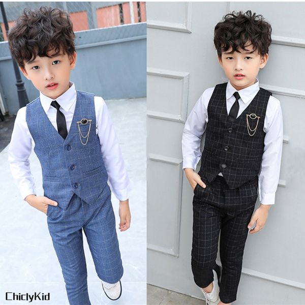 suits boy plaid vest blazer kids waistcoat wedding clothes set toddler formal dress suit child brooch shirt pant baby gentlemen outfit 23071, Black
suits boy plaid vest blazer kids waistcoat wedding clothes set toddler formal dress suit child brooch shirt pant baby gentlemen outfit 23071, Black