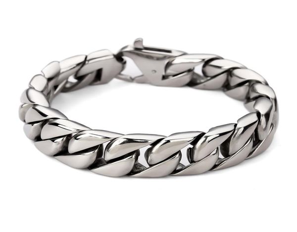 new arrival men bracelet link chain stainless steel bracelets ultrawide cool heavy curb mens boys chains bicycle wristband4490581, Black
new arrival men bracelet link chain stainless steel bracelets ultrawide cool heavy curb mens boys chains bicycle wristband4490581, Black