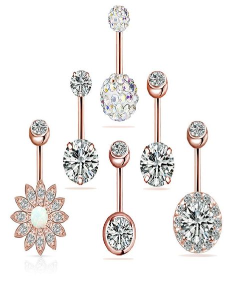 316l surgical steel navel rings for women girls zircon belly button ring body piercing jewelry set4070931, Silver
316l surgical steel navel rings for women girls zircon belly button ring body piercing jewelry set4070931, Silver