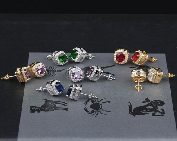 hip hop colorful gemstone stud earrings womens bling iced out diamond earrings red green blue gem ruby emerald earrings9811819, Golden;silver
hip hop colorful gemstone stud earrings womens bling iced out diamond earrings red green blue gem ruby emerald earrings9811819, Golden;silver