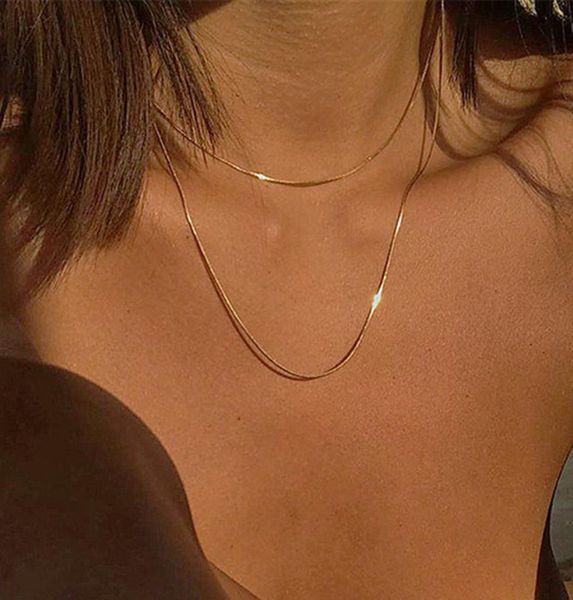kpop women gold color choker necklaces thin chain on the neck minimalist pendant jewelry 2021 chocker collar for girl3026526, Silver
kpop women gold color choker necklaces thin chain on the neck minimalist pendant jewelry 2021 chocker collar for girl3026526, Silver