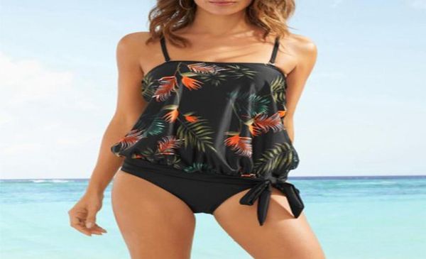 40leaf floral print bikini set women039s loose high waist split swimsuit spaghetti straps knot tankini swimwear8391631, White;black
40leaf floral print bikini set women039s loose high waist split swimsuit spaghetti straps knot tankini swimwear8391631, White;black