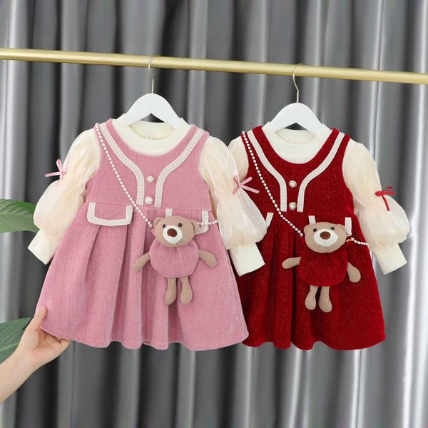 girl's dresses infant baby girls long sleeve dresses autumn/winter warm birthday party princess costume kids red christmas clothing dre, Red;yellow
girl's dresses infant baby girls long sleeve dresses autumn/winter warm birthday party princess costume kids red christmas clothing dre, Red;yellow