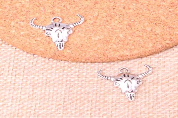109pcs charms skull bull ox 2120mm antique making pendant fitvintage tibetan silverdiy handmade jewelry1380888, Bronze;silver
109pcs charms skull bull ox 2120mm antique making pendant fitvintage tibetan silverdiy handmade jewelry1380888, Bronze;silver