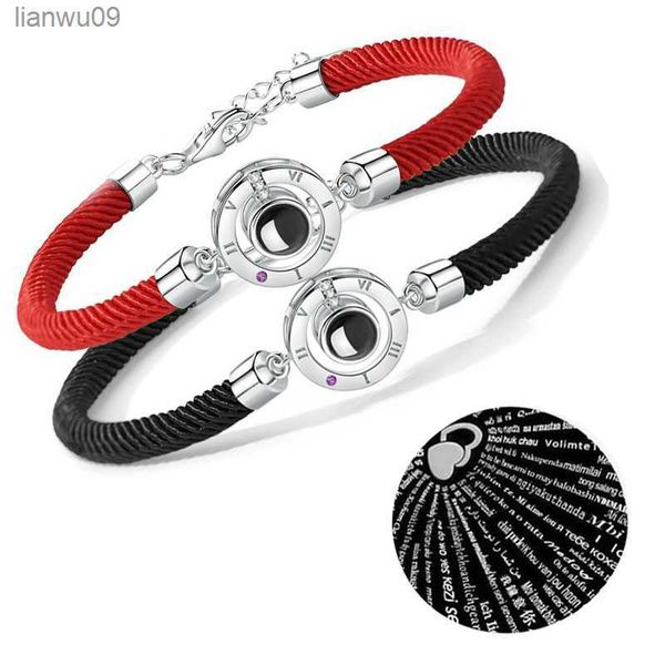 projection couple bracelet 100 languages i love you simple projection shake bracelet female jewelry gift bracelet women l230704, Black
projection couple bracelet 100 languages i love you simple projection shake bracelet female jewelry gift bracelet women l230704, Black