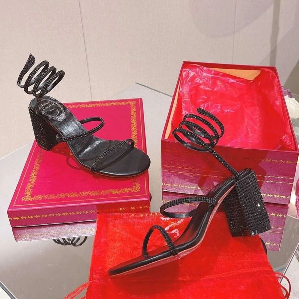 2023 cleo crystals embellished chunky heels sandals rhinestone black evening shoes women high heeled75mm luxury designers wraparound dress s
2023 cleo crystals embellished chunky heels sandals rhinestone black evening shoes women high heeled75mm luxury designers wraparound dress s