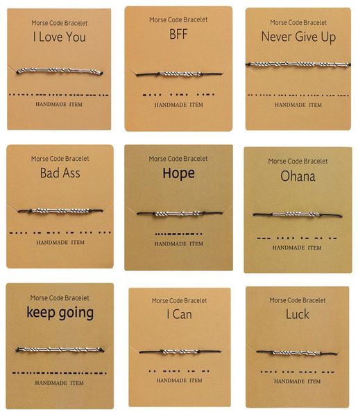 handmade morse code bracelet beads adjustable black string charm bracelets with i love you lettering cardboard creative jewelry fo7087247, Golden;silver
handmade morse code bracelet beads adjustable black string charm bracelets with i love you lettering cardboard creative jewelry fo7087247, Golden;silver