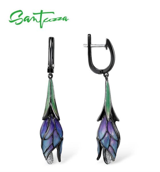 santuzza silver earrings for women genuine 925 sterling silver exquisite drop purple flower trendy fine jewelry handmade enamel cx6894928, Golden
santuzza silver earrings for women genuine 925 sterling silver exquisite drop purple flower trendy fine jewelry handmade enamel cx6894928, Golden