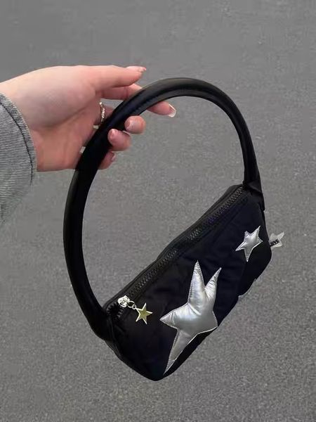 evening bags silver star pedants featured carry bag girls yk2 loli cute kawayi harajuku black small 230711
evening bags silver star pedants featured carry bag girls yk2 loli cute kawayi harajuku black small 230711