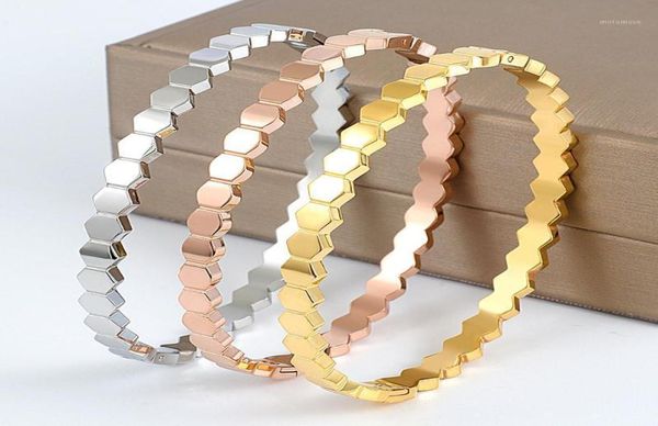 bangle 4mm rhombicshaped honeycomb gold bracelet stainless steel women for woman fashion jewelry gift14291158, Black
bangle 4mm rhombicshaped honeycomb gold bracelet stainless steel women for woman fashion jewelry gift14291158, Black