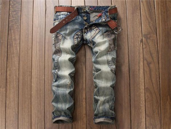 european american style 2017 famous brand black men jeans luxury men039s casual denim trousers hole slim straight jeans for men6471749, Blue
european american style 2017 famous brand black men jeans luxury men039s casual denim trousers hole slim straight jeans for men6471749, Blue