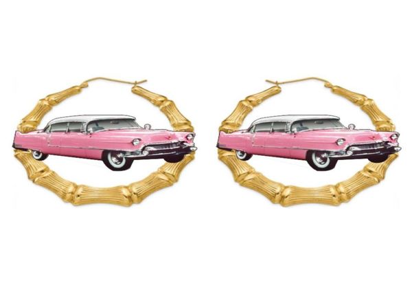 women039s metallic pink convertible classic lowrider car hoop bamboo earrings7268501, Golden;silver
women039s metallic pink convertible classic lowrider car hoop bamboo earrings7268501, Golden;silver