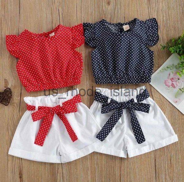 clothing sets 2pieces kids suit set polka dot print round neck fly sleeve + shorts with waist belt for summer baby girl clothes x0712, White
clothing sets 2pieces kids suit set polka dot print round neck fly sleeve + shorts with waist belt for summer baby girl clothes x0712, White