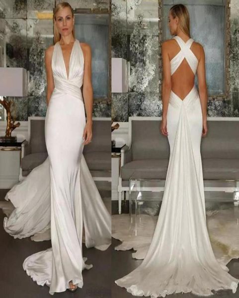 beach mermaid wedding dresses with ribbon cross back simple chiffon stain v neck ruched sleeveless summer holiday bridal gown9966800, White
beach mermaid wedding dresses with ribbon cross back simple chiffon stain v neck ruched sleeveless summer holiday bridal gown9966800, White