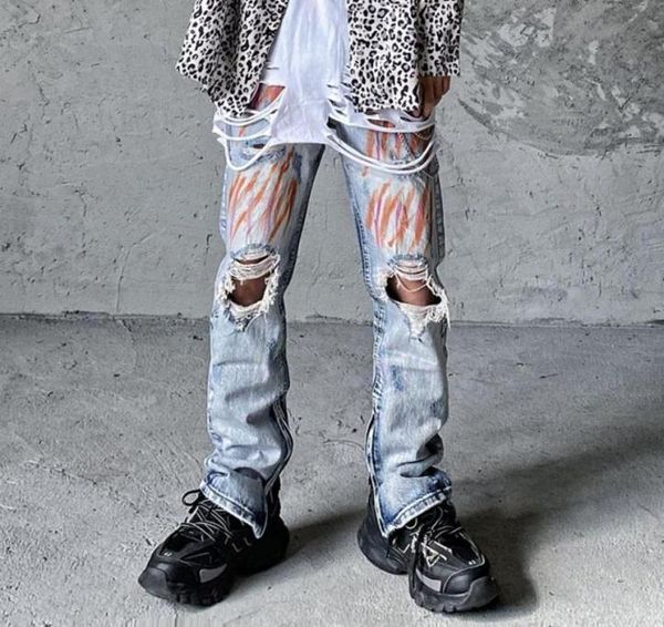 men039s jeans ankle zipper hole graffiti washed for men fringe tassel high street retro spliced denim trousers hip hop loose ca6925686, Blue
men039s jeans ankle zipper hole graffiti washed for men fringe tassel high street retro spliced denim trousers hip hop loose ca6925686, Blue
