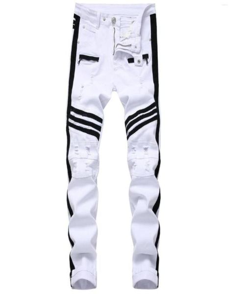 men039s jeans 2023men white zipper black trim side stripe slim stretch ripped casual trousers7555083, Blue
men039s jeans 2023men white zipper black trim side stripe slim stretch ripped casual trousers7555083, Blue