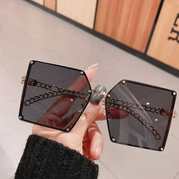 designer sunglasses fashion luxury brand hollowed out metal chain large box plane sunglasses women's uv 400 outdoor travel beach party, White;black
designer sunglasses fashion luxury brand hollowed out metal chain large box plane sunglasses women's uv 400 outdoor travel beach party, White;black