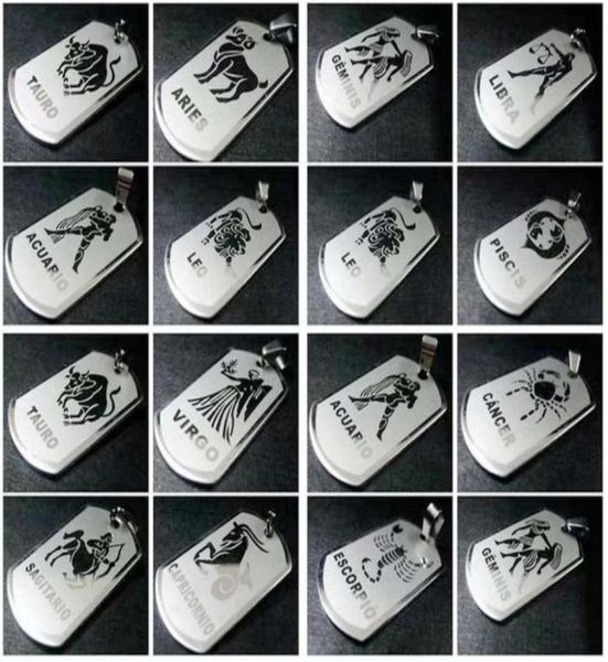 12 pcs classic silver color twelve constellations pendant fashion stainless steel men039s punk jewelry gift275i5308167
12 pcs classic silver color twelve constellations pendant fashion stainless steel men039s punk jewelry gift275i5308167
