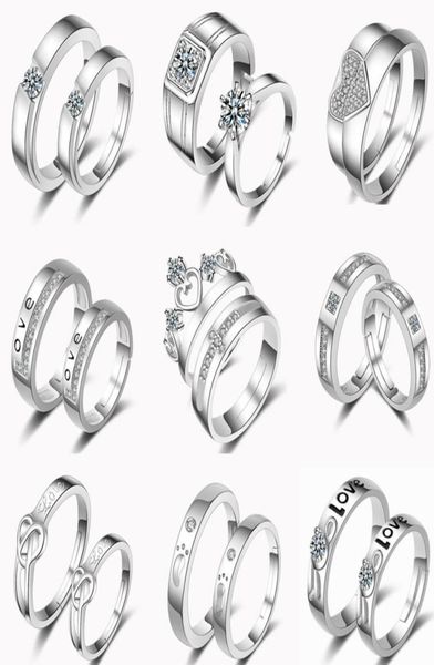 32 designs couple rings adjustable 2pcset lovers rings 925 silver feather heart crown cross cubic zirconia rings3901065, Golden;silver
32 designs couple rings adjustable 2pcset lovers rings 925 silver feather heart crown cross cubic zirconia rings3901065, Golden;silver