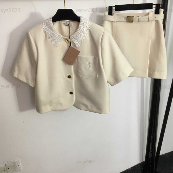 womens designer clothing girl two piece dress size s-l lace doll neck short sleeved jacket and belt waist short skirt july07, White
womens designer clothing girl two piece dress size s-l lace doll neck short sleeved jacket and belt waist short skirt july07, White