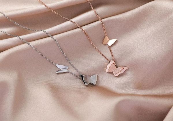 double butterfly women necklace female simple clavicle chain 2021 titanium steel trend allmatch fashion accessories pendant neckl9440136, Silver
double butterfly women necklace female simple clavicle chain 2021 titanium steel trend allmatch fashion accessories pendant neckl9440136, Silver