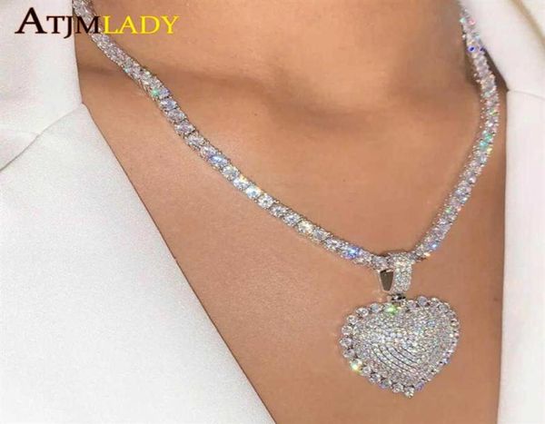 iced out bling 5a cubic zircon cz lovely heart pendant necklace hip hop women 5mm tennis chain choker jewelry 210621296y4908339, Silver
iced out bling 5a cubic zircon cz lovely heart pendant necklace hip hop women 5mm tennis chain choker jewelry 210621296y4908339, Silver