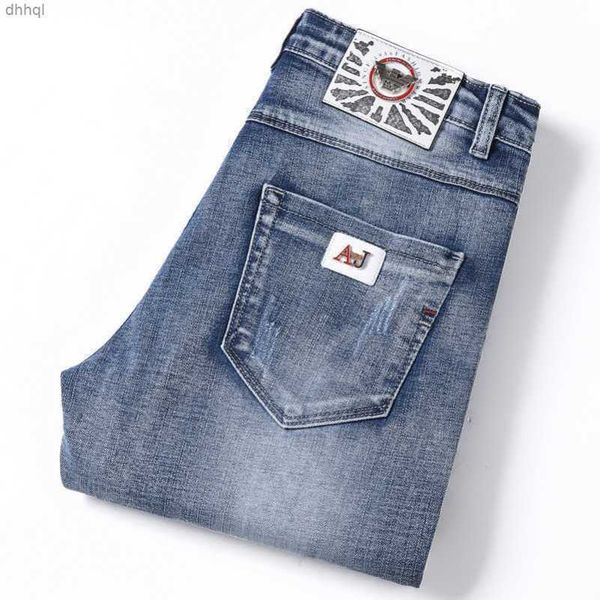 designer jeans light luxury summer thin custom woven denim fabric wash soft slim fit small foot light blue jeans
designer jeans light luxury summer thin custom woven denim fabric wash soft slim fit small foot light blue jeans