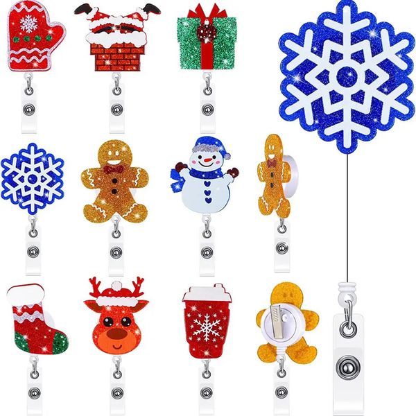 10 pcs/lot fashion key rings christmas styles acrylic badge holder snowman snowflake nurse accessories holiday badge reel nurse gifts, Slivery;golden
10 pcs/lot fashion key rings christmas styles acrylic badge holder snowman snowflake nurse accessories holiday badge reel nurse gifts, Slivery;golden