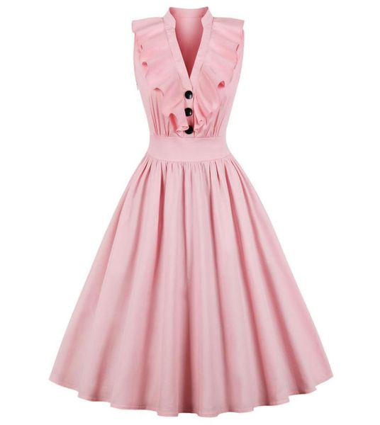 women audrey hepburn 1950s 60s party vintage dress plus size 4xl ruffles button v neck high waist retro dress feminino vestidos dk5515410, White;black
women audrey hepburn 1950s 60s party vintage dress plus size 4xl ruffles button v neck high waist retro dress feminino vestidos dk5515410, White;black