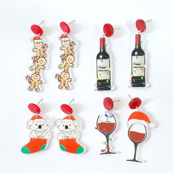 merry christmas socks sloth three gingerbread man wine bottle wine cup earrings earrings, Silver
merry christmas socks sloth three gingerbread man wine bottle wine cup earrings earrings, Silver