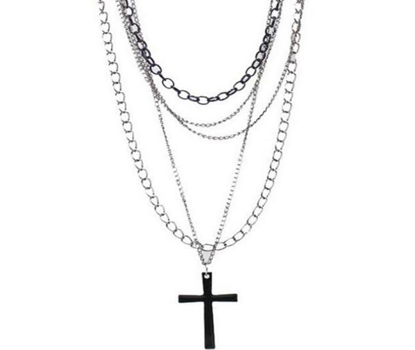 design fashion hip hop vintage multi layer chain black cross necklaces pendants gothic long choker for women punk jewelry party gi7205413, Silver
design fashion hip hop vintage multi layer chain black cross necklaces pendants gothic long choker for women punk jewelry party gi7205413, Silver