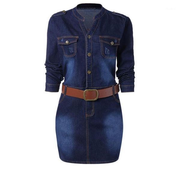 wipalo plus size 5xl fitted denim jean dress with belt women sheath stand collar long sleeves dresses vestidos causal dress13660213, White;black
wipalo plus size 5xl fitted denim jean dress with belt women sheath stand collar long sleeves dresses vestidos causal dress13660213, White;black