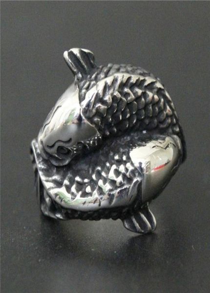 2pcslot silver double fish ring 316l stainless steel biker style men boys fish ring8906742
2pcslot silver double fish ring 316l stainless steel biker style men boys fish ring8906742
