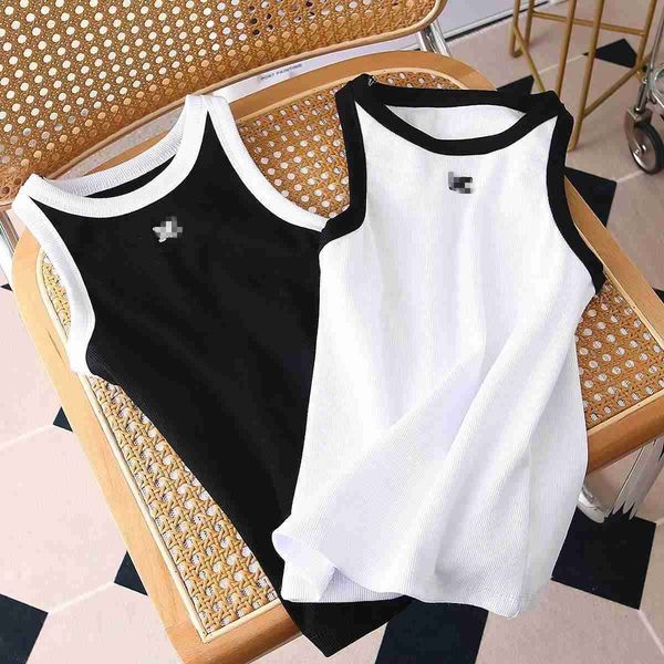 korean version 2023 spring new letter c embroidery contrast color panel 3d shoulder cut sleeveless t-shirt slim fit knitted tank for women, White
korean version 2023 spring new letter c embroidery contrast color panel 3d shoulder cut sleeveless t-shirt slim fit knitted tank for women, White
