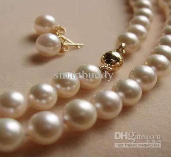 real fine natural 18inches 89mm akoya white pearls necklace with earring set 14k53052367048394, Silver
real fine natural 18inches 89mm akoya white pearls necklace with earring set 14k53052367048394, Silver