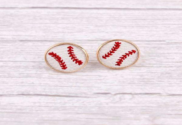2020 new arrival embroidery baseball leather round stud earrings for women mini round leather sport ear stud jewelry whole6476622, Golden;silver
2020 new arrival embroidery baseball leather round stud earrings for women mini round leather sport ear stud jewelry whole6476622, Golden;silver